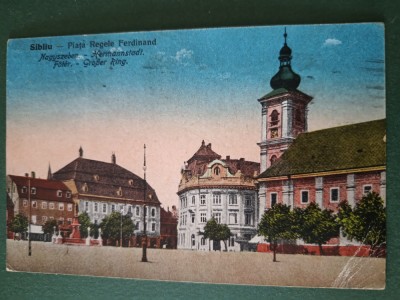 vedere carte postala SIBIU -PIATA FERDINAND I foto