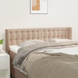 VidaXL Tăblie pat cu aripioare cappuccino 147x16x78/88cm piele eco 3118863