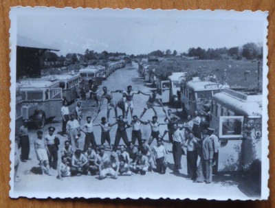 2 fotografii interbelice romanesti cu masini , Arad foto