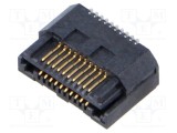 Conector PCB-PCB hermafrodit PIN 20 0,5mm LSS gold flash SMT SAMTEC