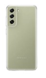 HUSA Smartphone Samsung, pt Galaxy S21 Fe, tip back cover (protectie spate), silicon, ultrasubtire, transparent, &quot;EF-QG990CTEGWW&quot;