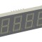 Afișaj LED 7 segmente 14mm verde 4 digits