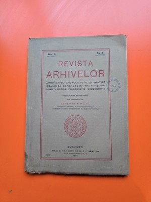 Revista Arhivelor - anul II, nr. 3 - Constantin Moisil foto