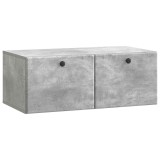 vidaXL Oglindă TV montată pe perete Gri Beton 78,5 x 41 x 30 cm 899198