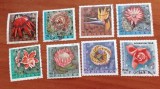POLONIA-1970-80-''SERII TEMATICE COMPLETE 8VAL.stampilate=FLORI' -Vezi-Scan