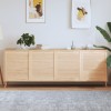 Gossi usi de dulap design lambriu, 4 buc., 69x59,4 cm, lemn masiv pin
