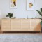 Gossi usi de dulap design lambriu, 4 buc., 69x59,4 cm, lemn masiv pin