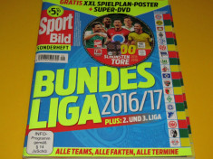 Revista fotbal - BUNDESLIGA 2016/2017 (inclusiv DVD si program jocuri) foto