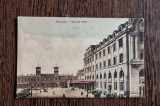 Carte postala color, necirculata, Bucuresti - Gara de Nord, perioada interbelica