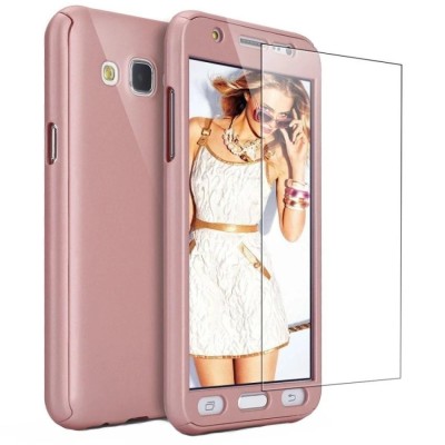 Husa FullBody Rose-Gold pentru Samsung Galaxy J3 2016 acoperire 360 grade cu folie de protectie GRATIS ! foto