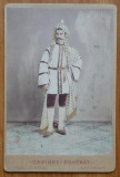 Foto Duschek pe carton, secol 19, Dimitrie C. Barbulescu , costumat, CDV