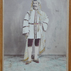 Foto Duschek pe carton, secol 19, Dimitrie C. Barbulescu , costumat, CDV