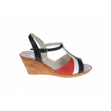 Cumpara ieftin OFERTA MARIMEA 40 - Sandale dama din piele naturala cu platforme 7cm, Rosu, Alb, Negru, BOX,LS47RANBOX