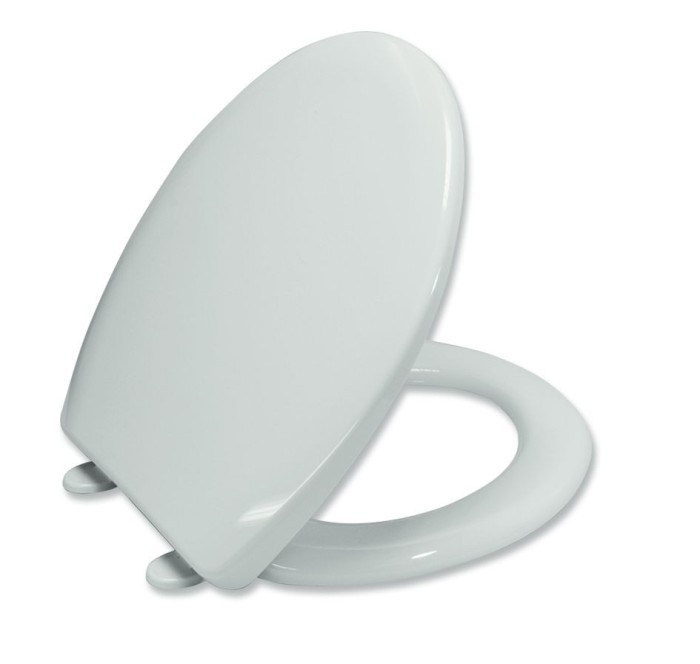 Capac WC din termoplast, MKW S470T010, alb, inchidere standard, 371 x 415 / 445 mm