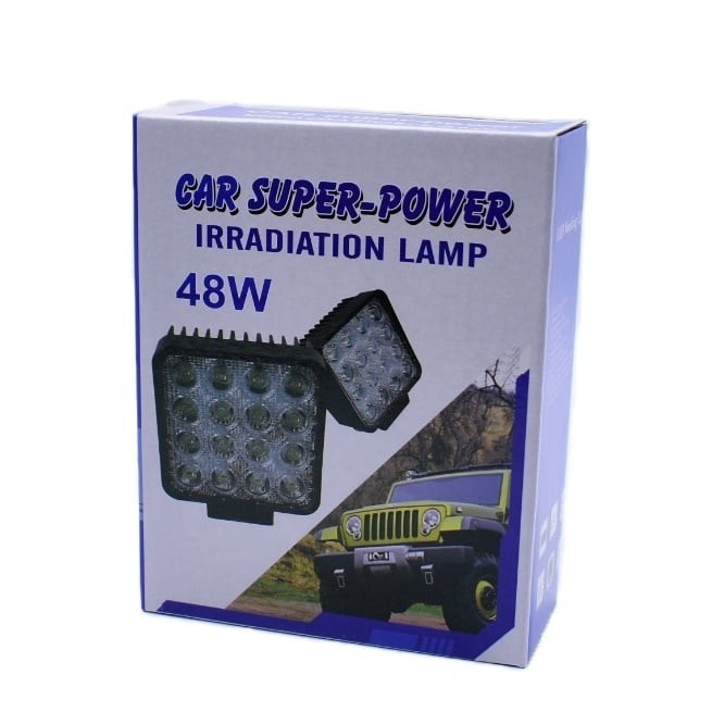 Lampa auto Super-Power, 48W, 16 leduri, negru