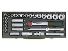 Set chei tubulară PROXXON 29 buc oțel crom-vanadium