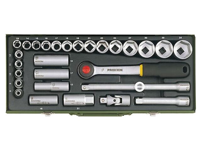 Set chei tubulară PROXXON 29 buc oțel crom-vanadium