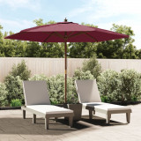 Umbrela soare de gradina stalp din lemn, rosu bordo, 299x240 cm GartenMobel Dekor, vidaXL