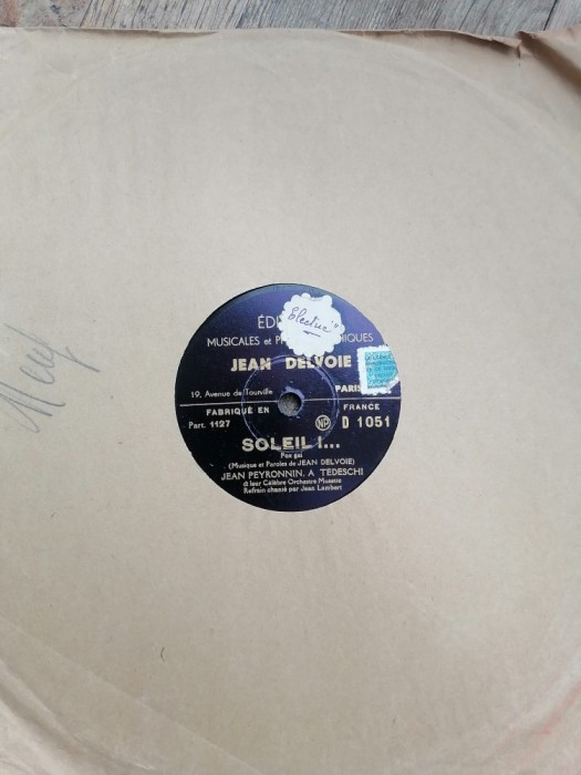 Disc GRAMOFON PATEFON. SOLEIL!. TOURNONS LINETTE