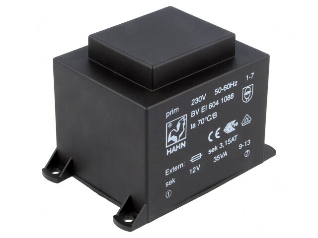 Transformator &Icirc;ncapsulat 35VA 230V 12V 2917mA PCB