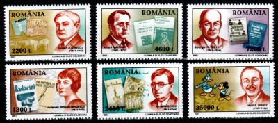 Romania 2001, LP 1544 + 1545, Personalitati I + II, 2 serii, MNH! LP 8,30 lei foto