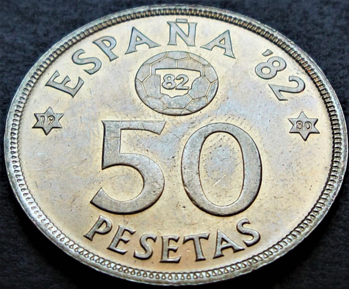 Moneda Comemorativa 50 PESETAS - SPANIA, anul 1980 * cod 3520 = A.UNC