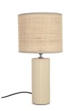Veioza ceramica bej textil natur Adhara &Oslash;20,5x42h