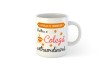 Cana Alba Ceramica Personalizata Cafea Colega Extraordinara 330ml, Rotunda, 10cm Inaltime. Cadou Black Friday Familie