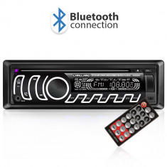 CD MP3 player auto cu BLUETOOTH, butoane in 7 culori diferite, FM, USB card SD, AUX IN foto