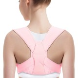 Corset pentru corectarea posturii, corector de postură, reglabil, pentru partea superioară a spatelui, susține clavicula și ameliorează durerea &icirc;n g&acirc;t