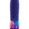 Glont Vibrator Raver, 8 Moduri Vibratii, Lumini LED integrate, Silicon, USB, Mov, 12.5 cm