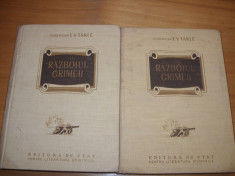 RAZBOIUL CRIMEII - E. V. TARLE ( 2 volume, format mai mare, cartonate ) * foto