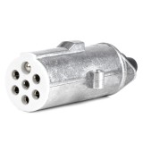 Fisa remorca 7 PIN tip S 24V pentru TIR si vehicule grele, carcasa din aluminiu, pentru remorci si semiremorci, AMiO 04791