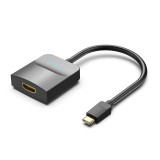 Convertor video Vention USB Type-C la HDMI, 4 K la 30Hz, 0.15m, conectori auriti