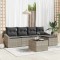 vidaXL Set de canapele pentru grădină 6 pcs Gri deschis Rattan poli 3346692