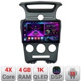 Navigatie Kia Carens 2006-2012 clima automata Android radio gps internet 4+64 InCell Display 1K KIT-carens-2006+EDT-E209-RK CarStore Technology