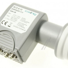 SCO 4-10 QUATTRO-LNB | DVB-S/S2FÜR EINSATZ MIT MULTISCHALTERN10,711,7 GHZ (LOW-BAND) 10,712,75 GHZ (HIGH-BAND)AUSGANGSFREQU SCO00410 AXING