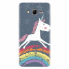 Husa silicon pentru Samsung Grand Prime, Unicorn Rainbow