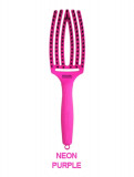 Perie de Par Curbata Olivia Garden Fingerbrush Thinkpink Neon Purple