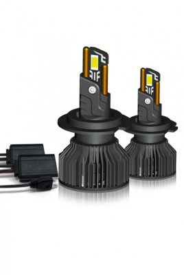 Set 2 becuri LED T55 mini, 180W, Canbus, 23000Lm, 6000K, +400% foto