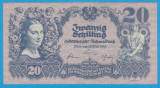 (6) BANCNOTA AUSTRIA - 20 SCHILLING 1945 (29 MAI 1945)