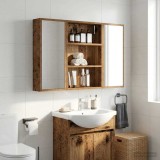 vidaXL Dulap de perete pentru baie Lemn vechi 40 x 10 x 60,5 cm 889357