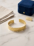 Cumpara ieftin Bratara Cuff din Argint 925 Texturat , Masiva, Design Minimalist Organic (10,3g)