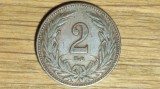 Ungaria imperiu Habsburgic - moneda de colectie - 2 filler 1909 -I Ferenc J&oacute;zsef- detalii bune !, Europa