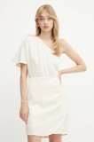 Morgan rochie culoarea bej, mini, dreaptă