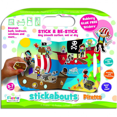 Stickere Pirati Stickabouts Fiesta Crafts, 44 x 25 cm, 3 ani+ foto