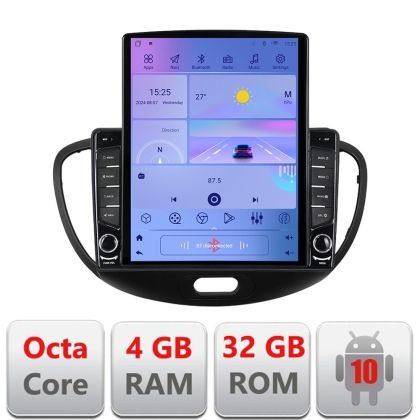 Navigatie HHyundai I10 2007-2013 Android radio gps internet Lenovo Octa Core 4+64 LTE KIT-i10-2007+EDT-E709 CarStore Technology