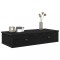 Gossi raft de perete cu sertare negru 80x31x17 cm lemn prelucrat