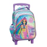 Ghiozdan tip troler cu 1 compartiment, Barbie, Fantasy