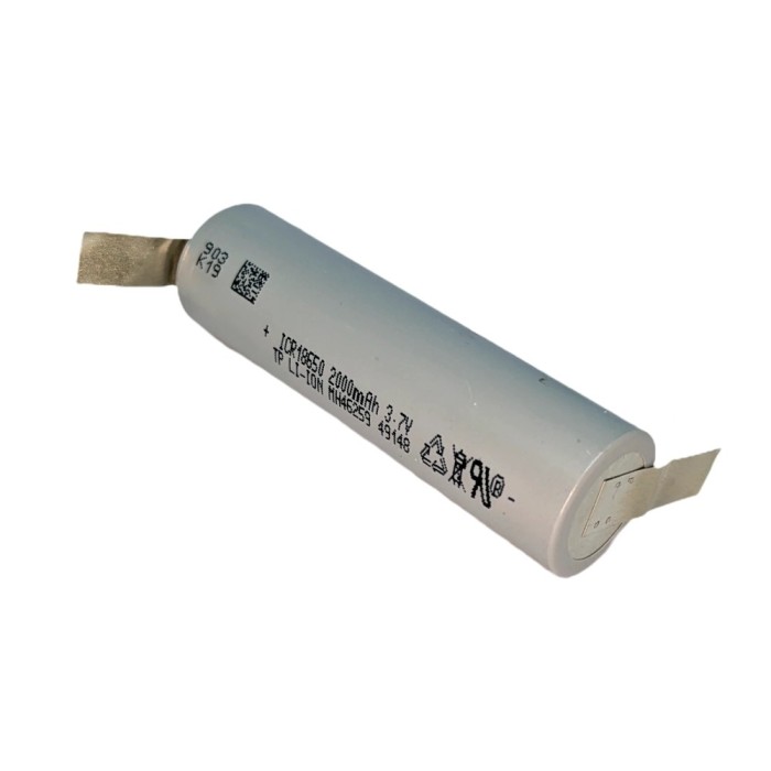 Accu.TP.18650 3.6V 2.0Ah Li-Ion 30A cu lamele Z